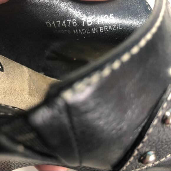 Cole Haan black Leather clogs 7 - Picture 8 of 9